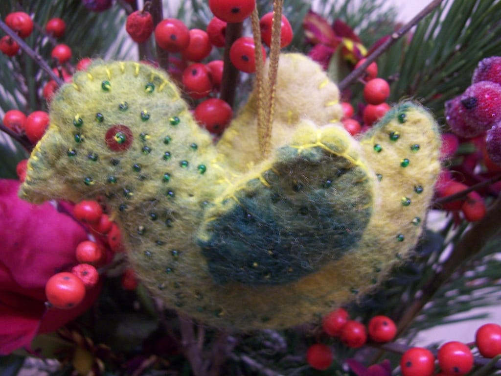 Felt bird