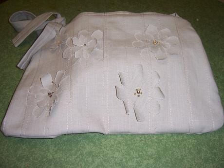 Linen handbag, cabas en lin