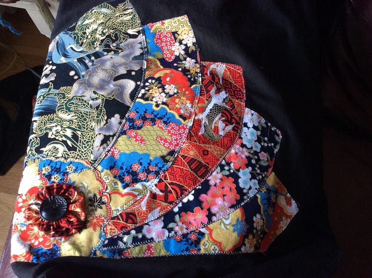 Tote bag using Japanese fabrics