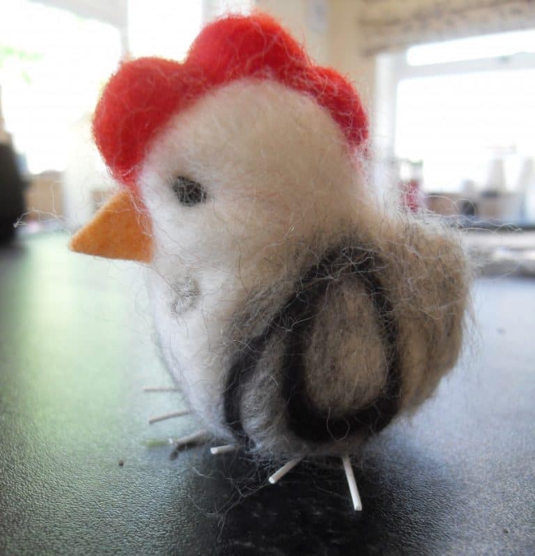 Needle-felted Chick